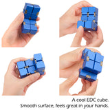 Infinity Cube, Fidget Cube for Adult & Kids (Blue)